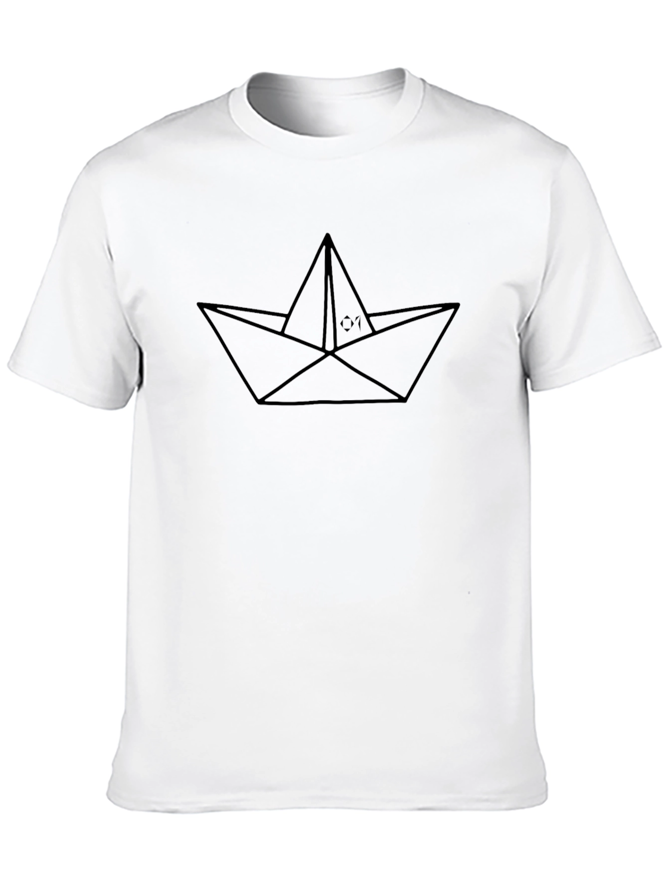 Paper Boat Graphic T-Shirt - Classic Black Tee