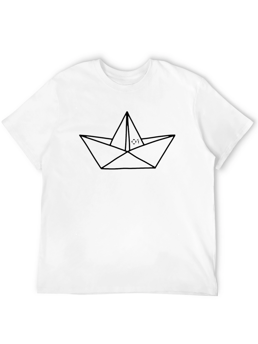 Paper Boat Graphic T-Shirt - Classic Black Tee