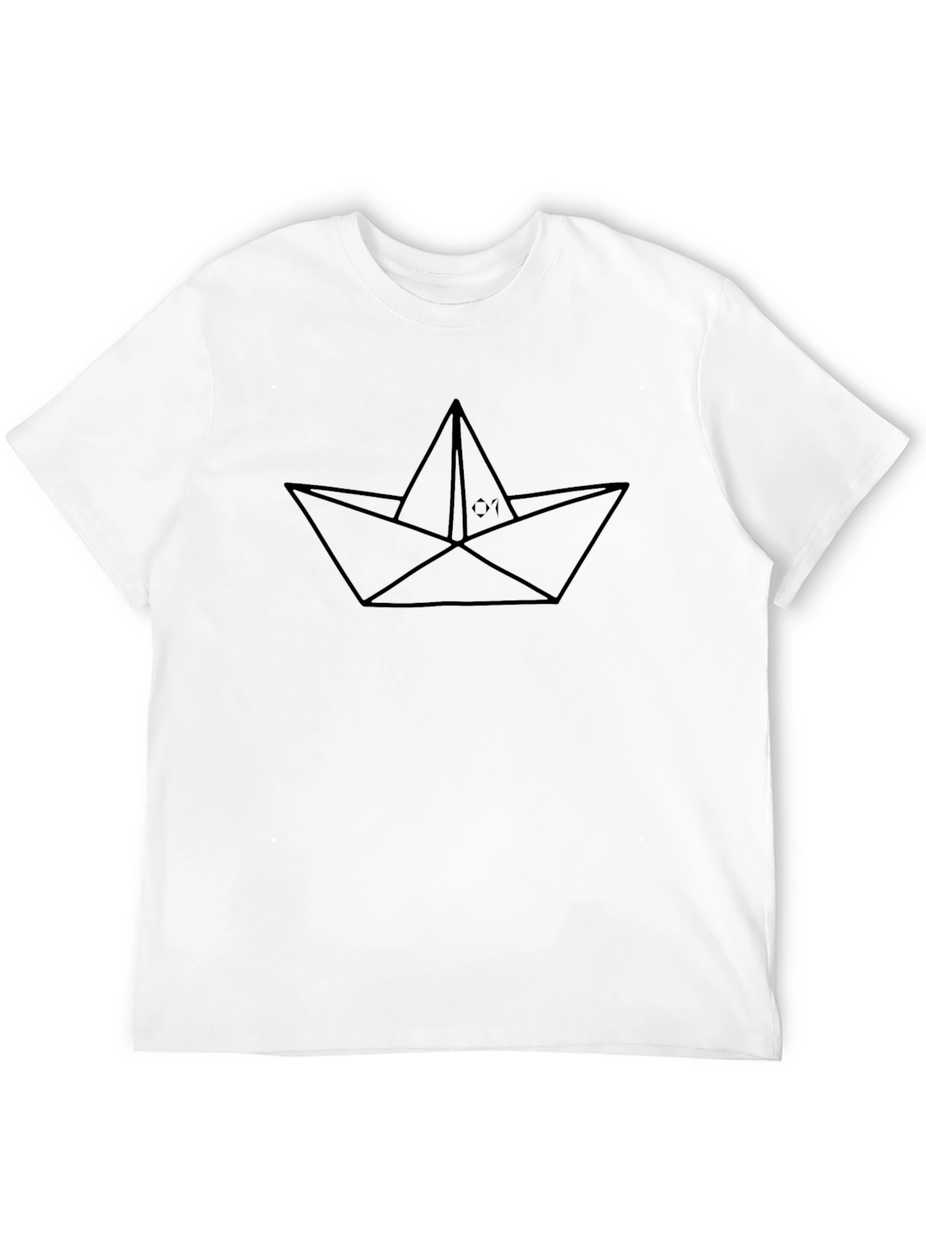 Paper Boat Graphic T-Shirt - Classic Black Tee