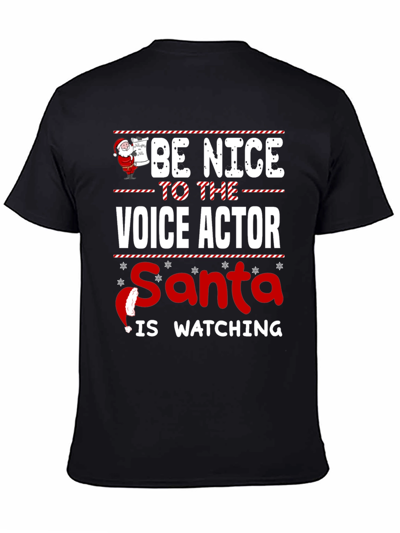 Be Nice to The Voice Actor Christmas T-Shirt