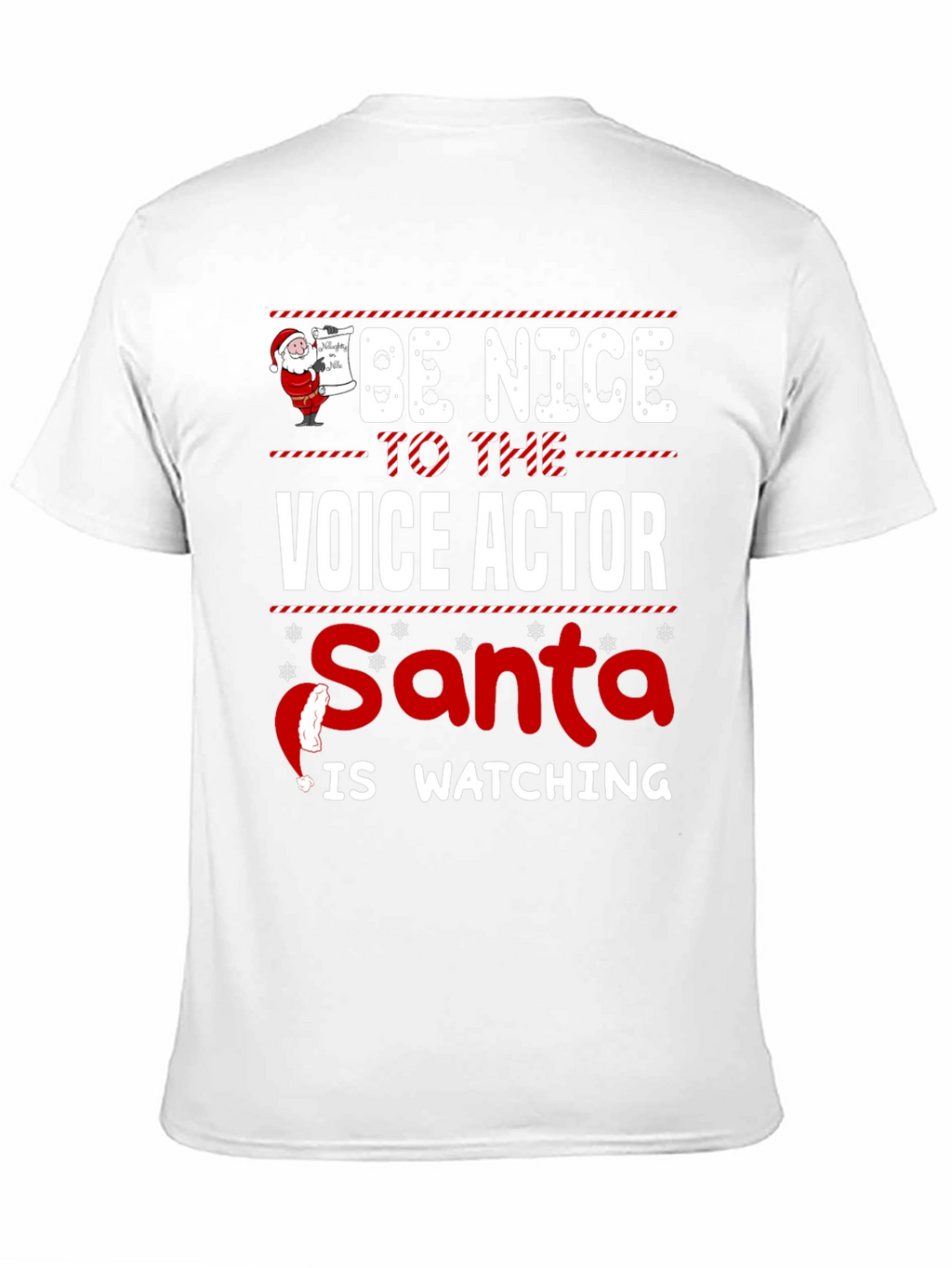 Be Nice to The Voice Actor Christmas T-Shirt