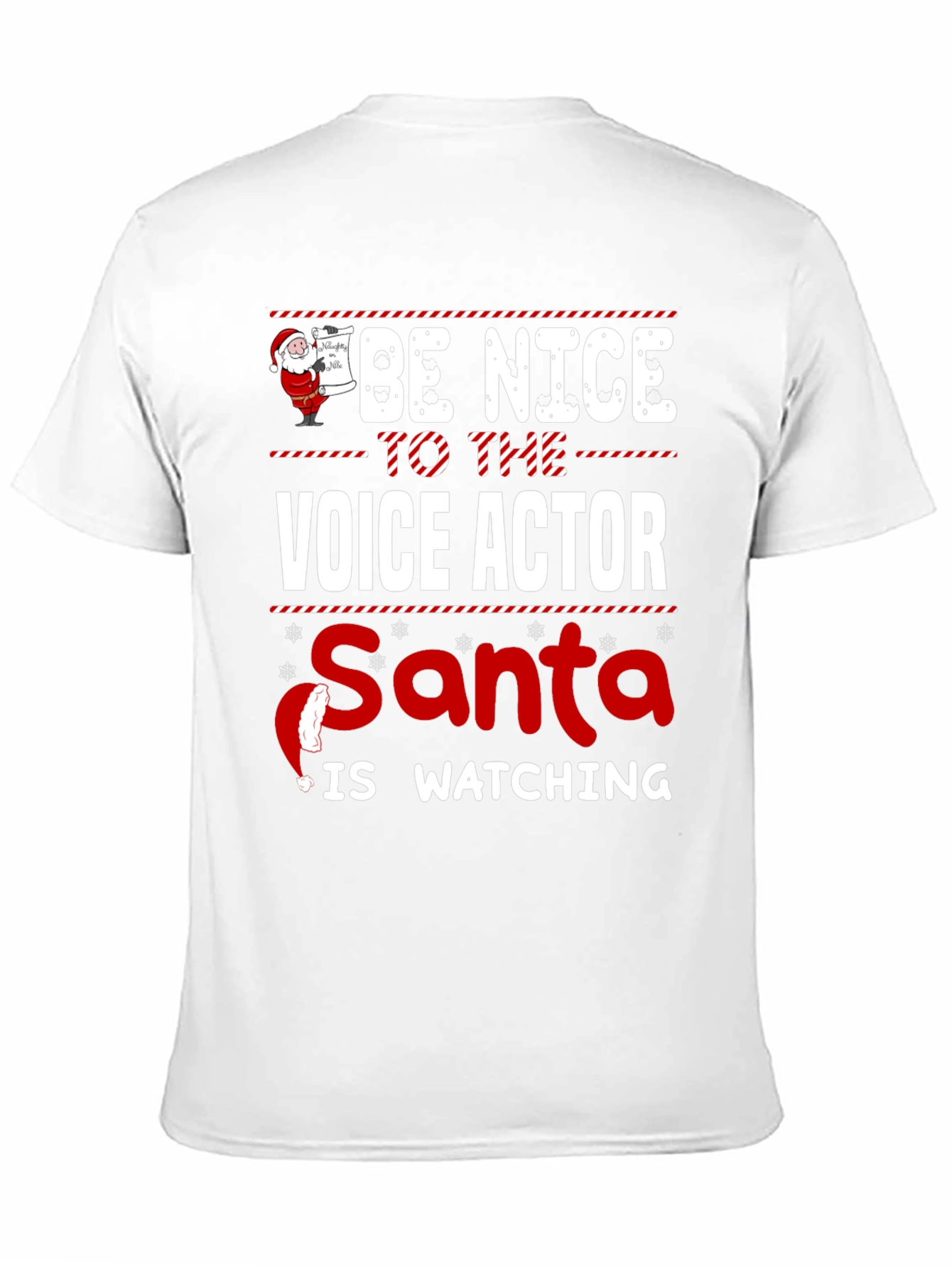 Be Nice to The Voice Actor Christmas T-Shirt
