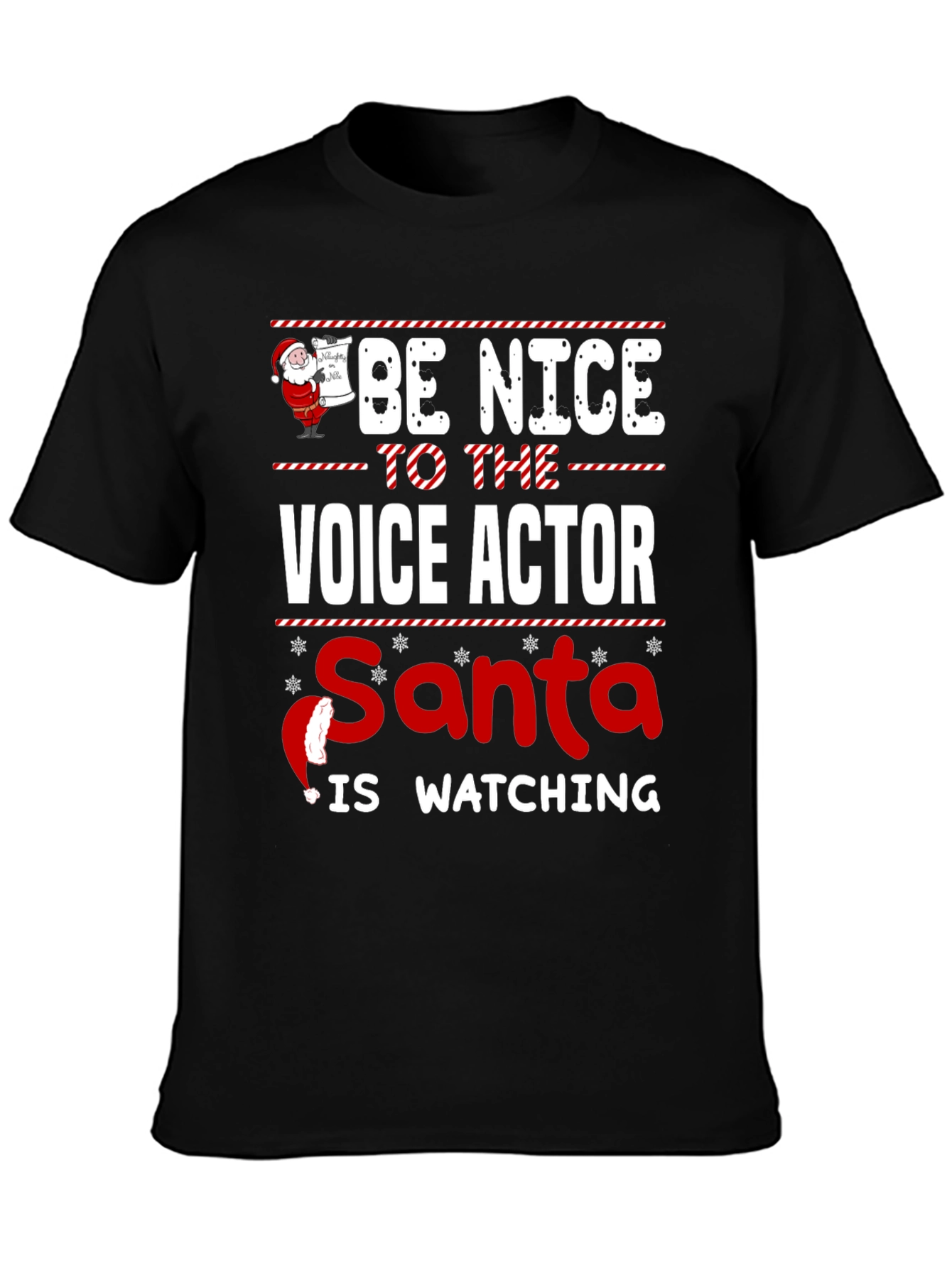 Be Nice to The Voice Actor Christmas T-Shirt