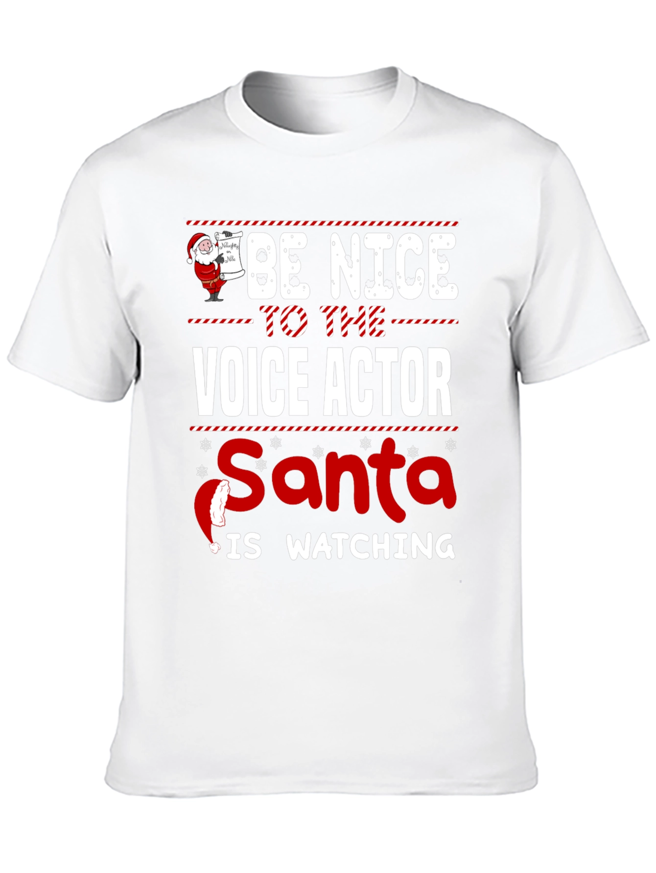 Be Nice to The Voice Actor Christmas T-Shirt