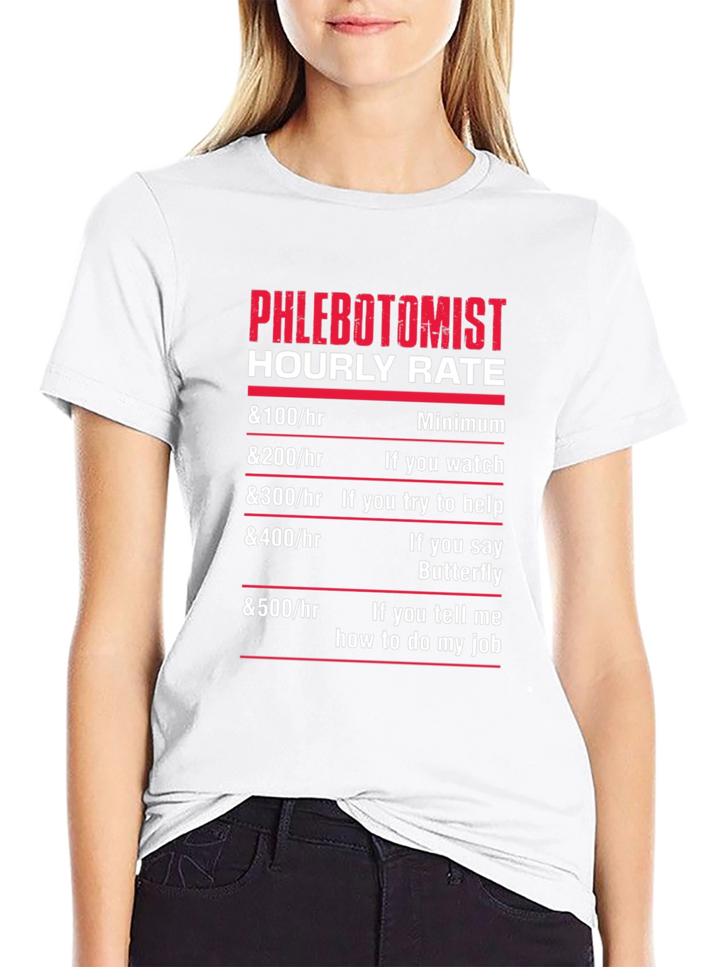 Phlebotomist Hourly Rate T-Shirt