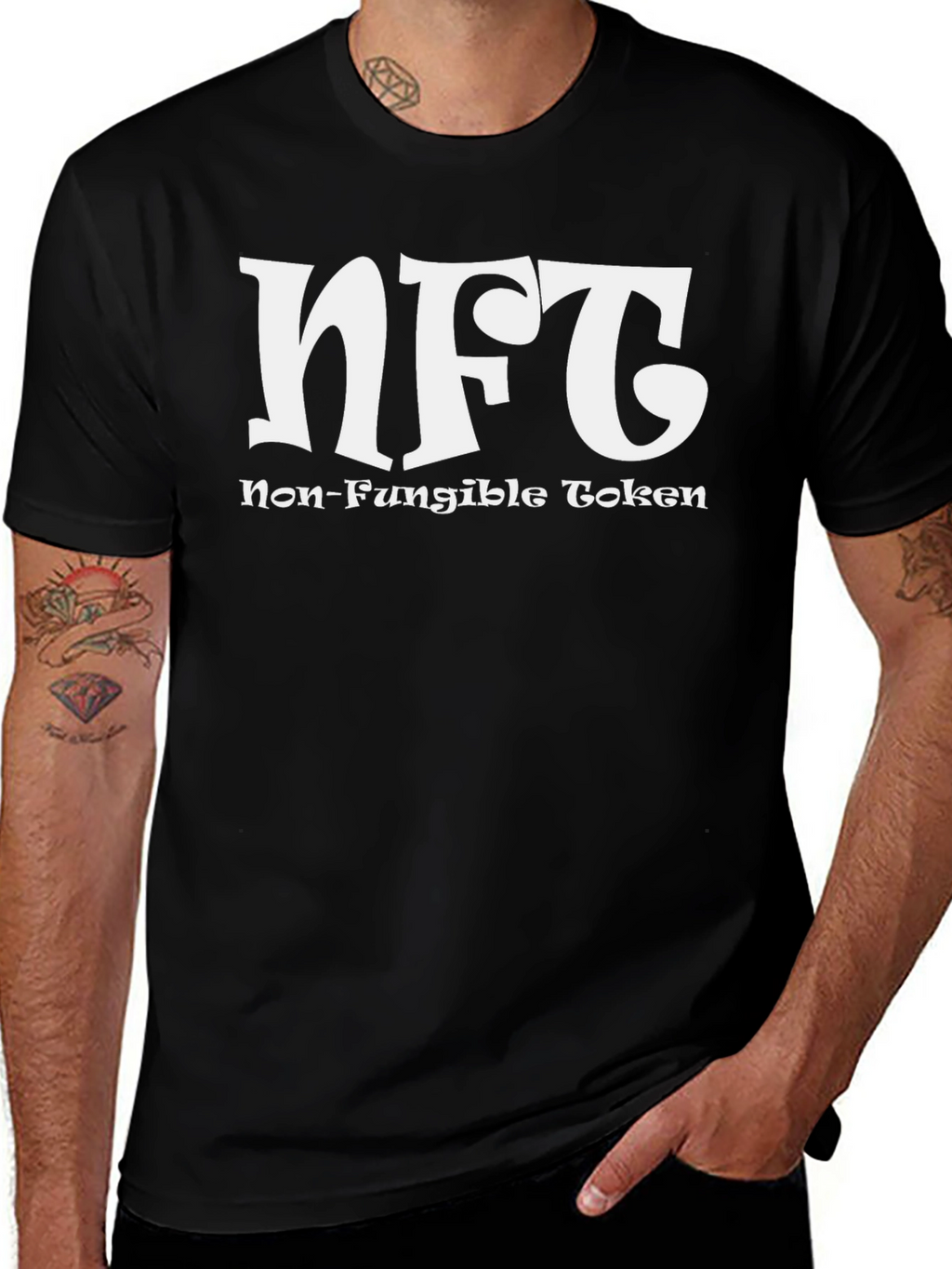NFT Non-Fungible Token Black T-Shirt