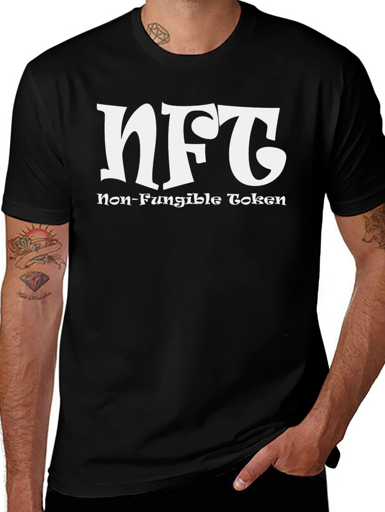 NFT Non-Fungible Token Black T-Shirt