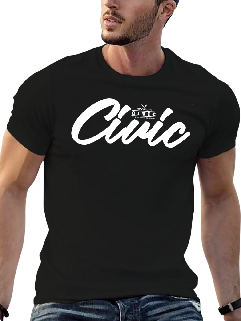 Civic Kitchen & Dining Black T-Shirt