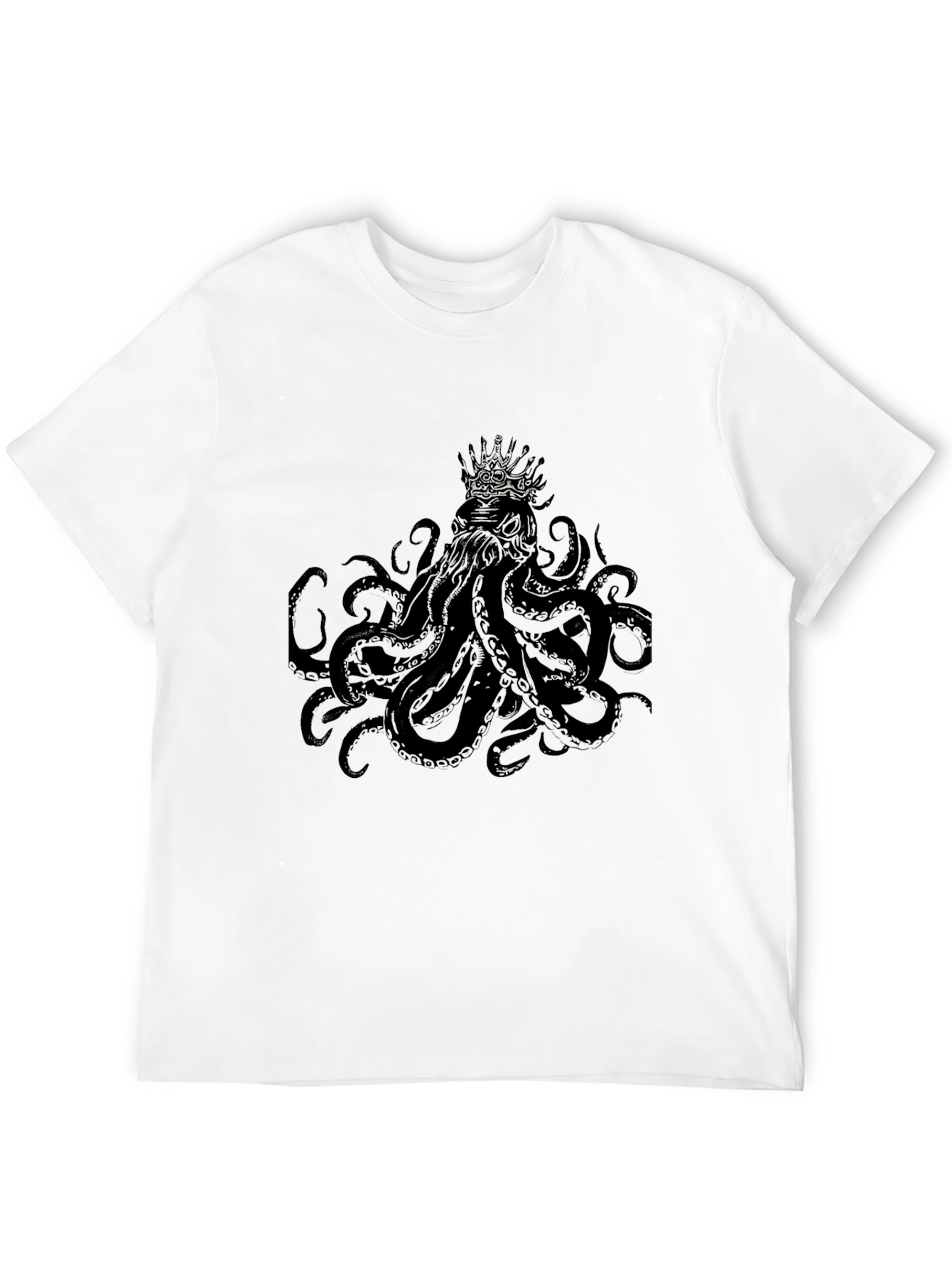 Mens Black Cthulhu Graphic Tee