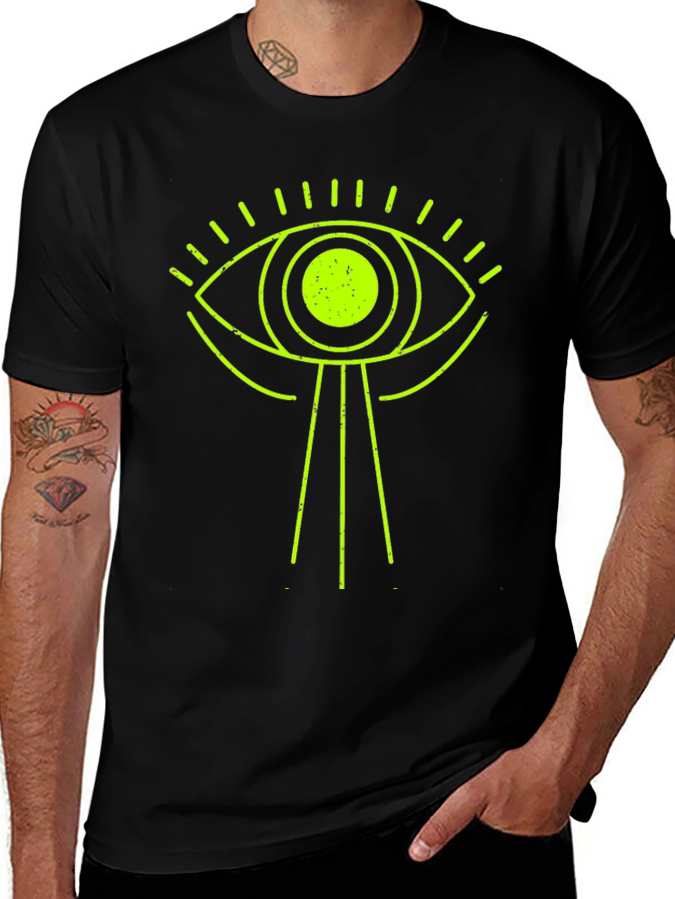 All-Seeing Eye Graphic Tee - Black