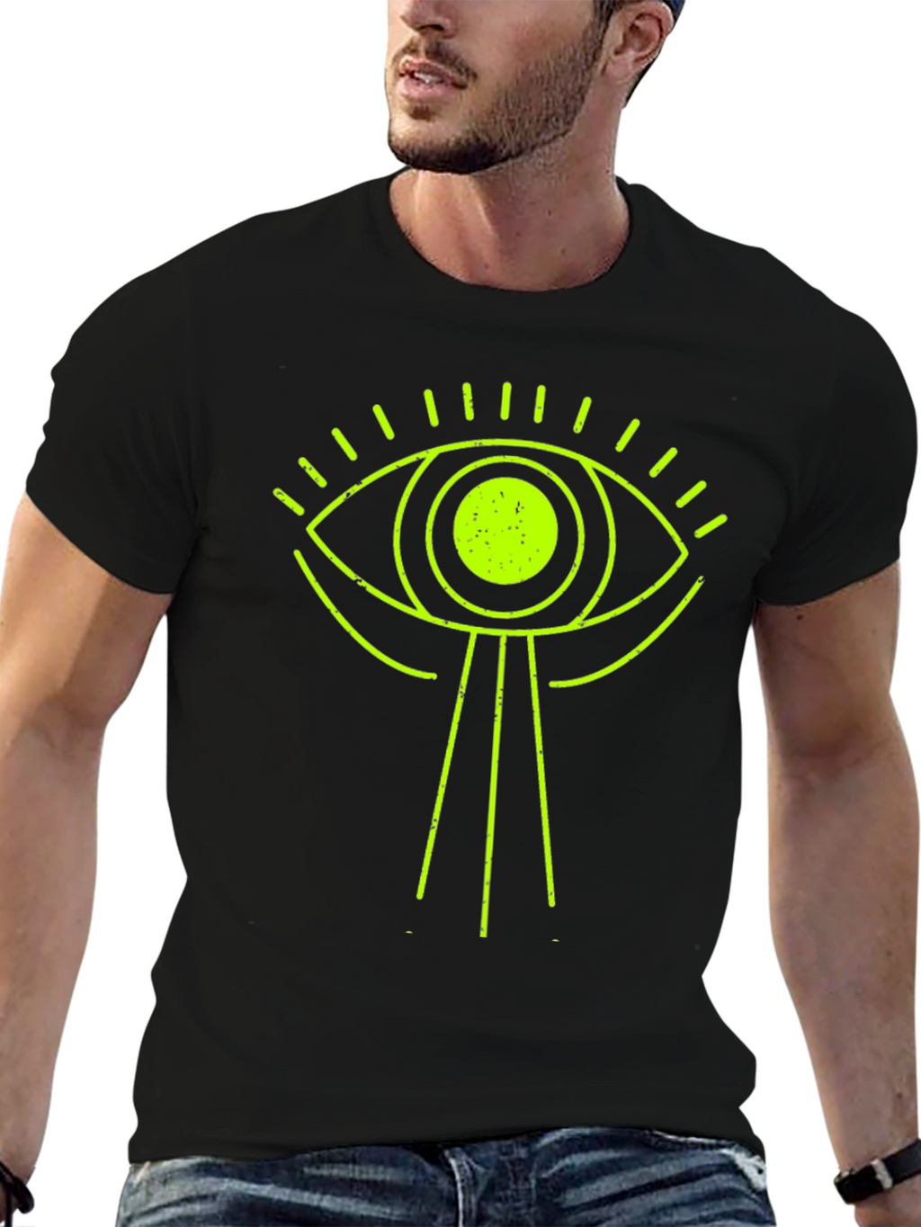 All-Seeing Eye Graphic Tee - Black
