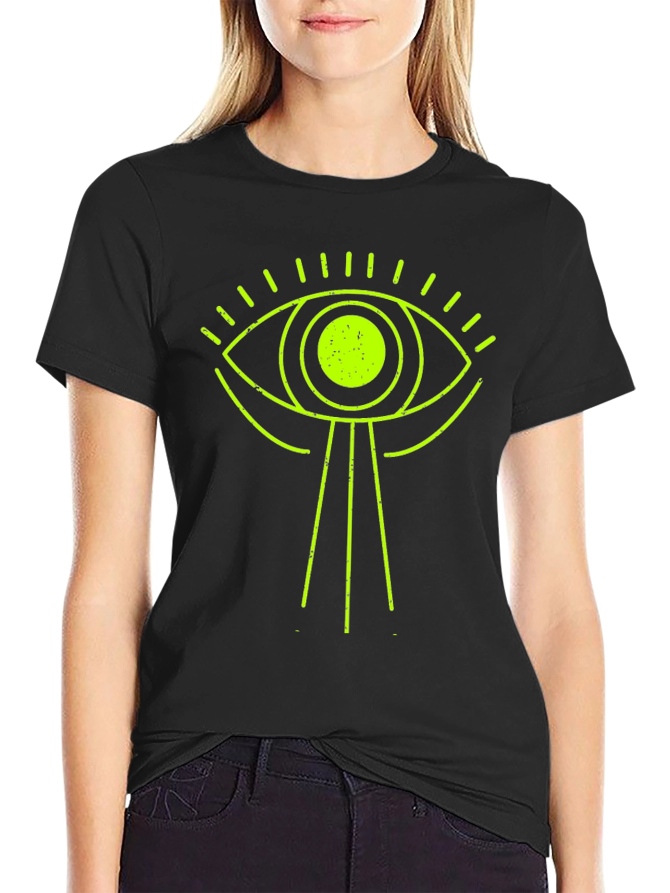 All-Seeing Eye Graphic Tee - Black