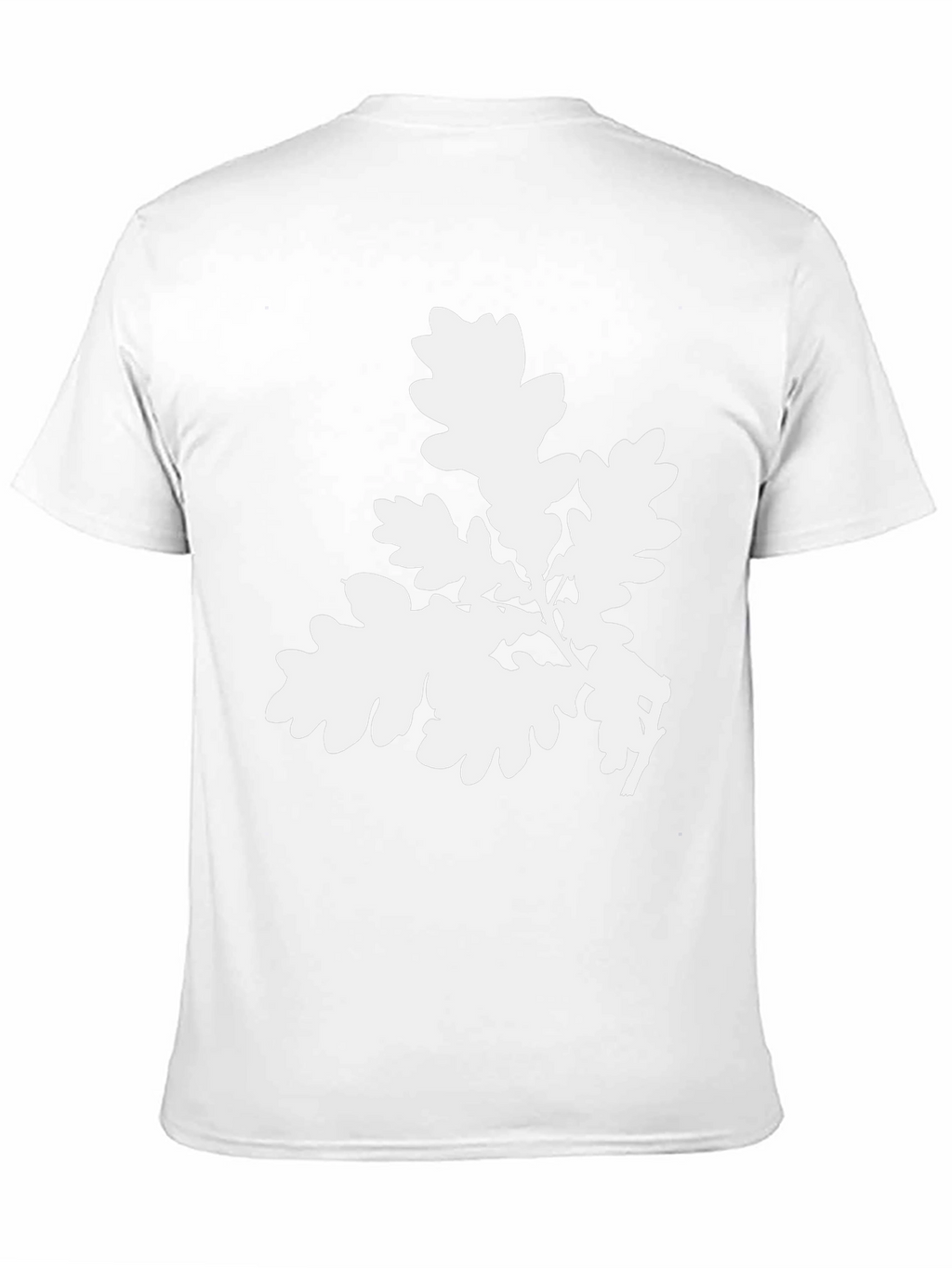 Oak Leaf Graphic Tee - Black Cotton Comfort