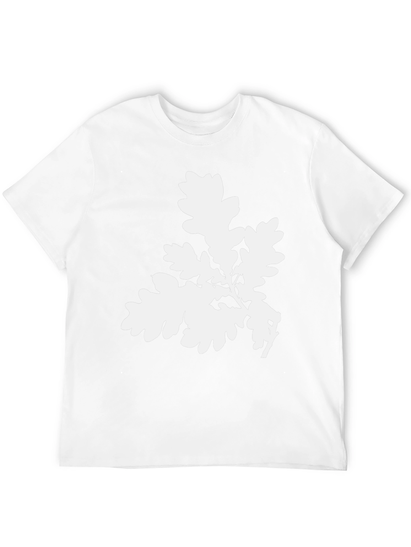 Oak Leaf Graphic Tee - Black Cotton Comfort