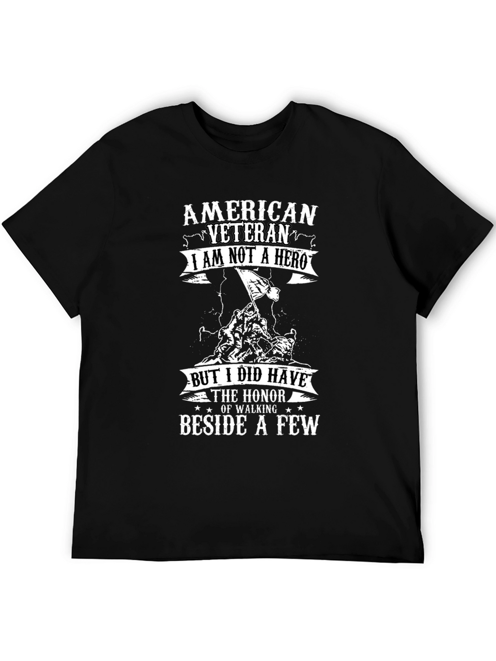 American Veteran Graphic Print T-Shirt