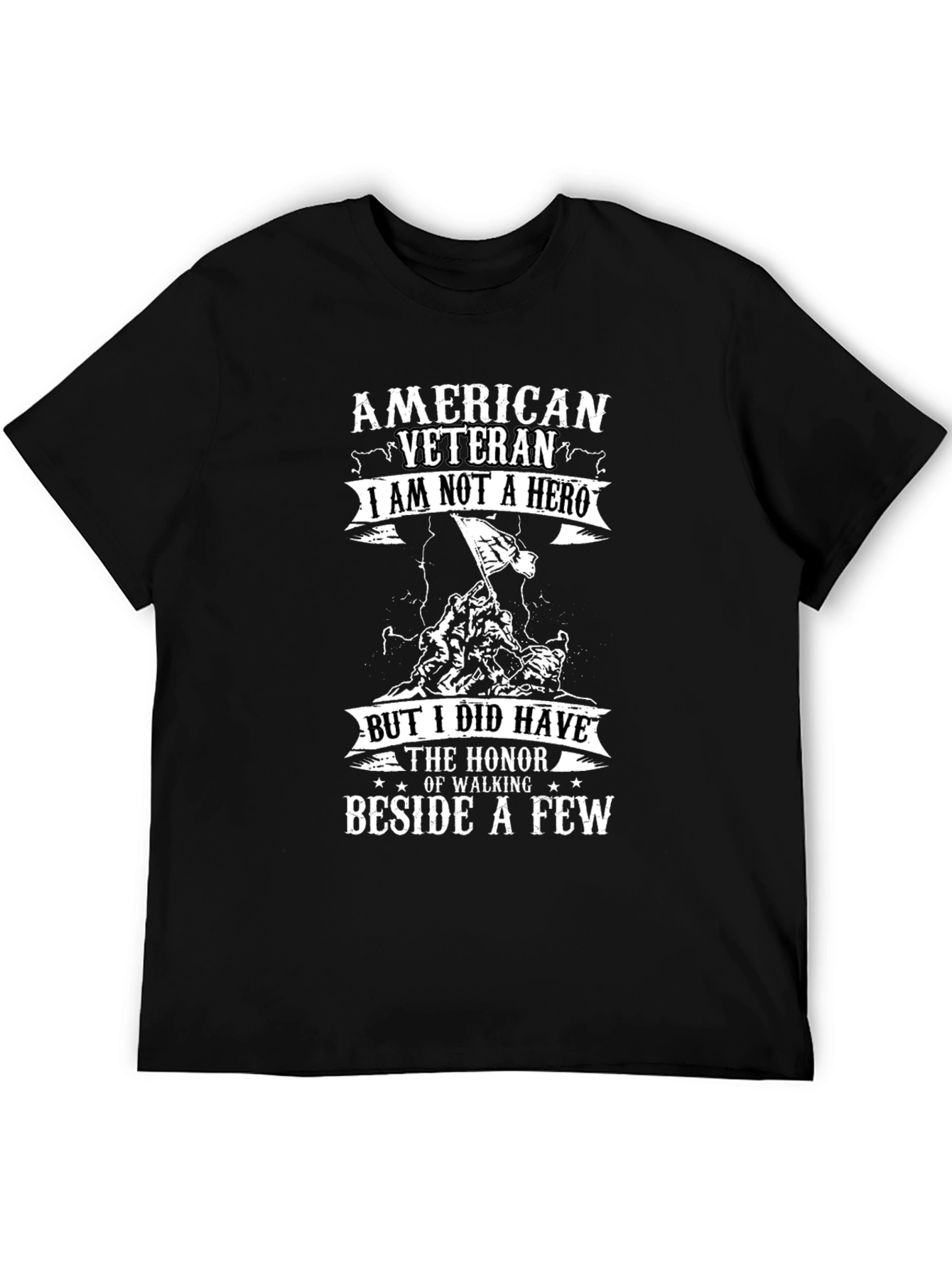 American Veteran Graphic Print T-Shirt