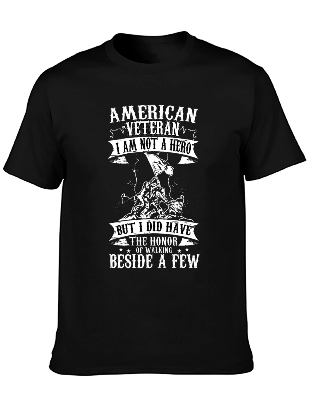 American Veteran Graphic Print T-Shirt