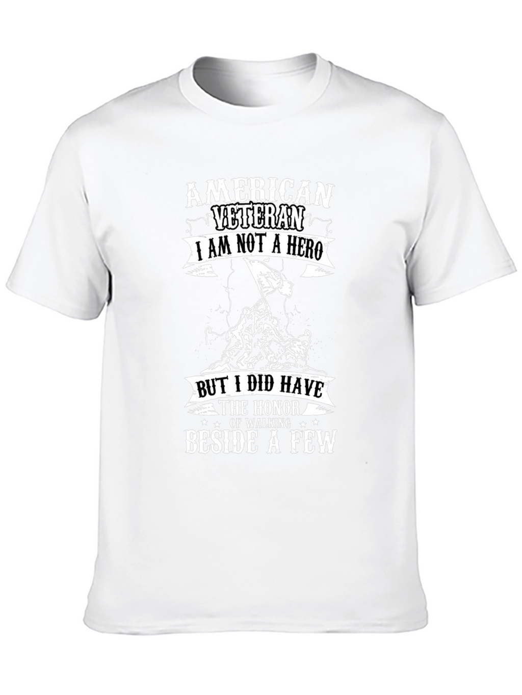 American Veteran Graphic Print T-Shirt