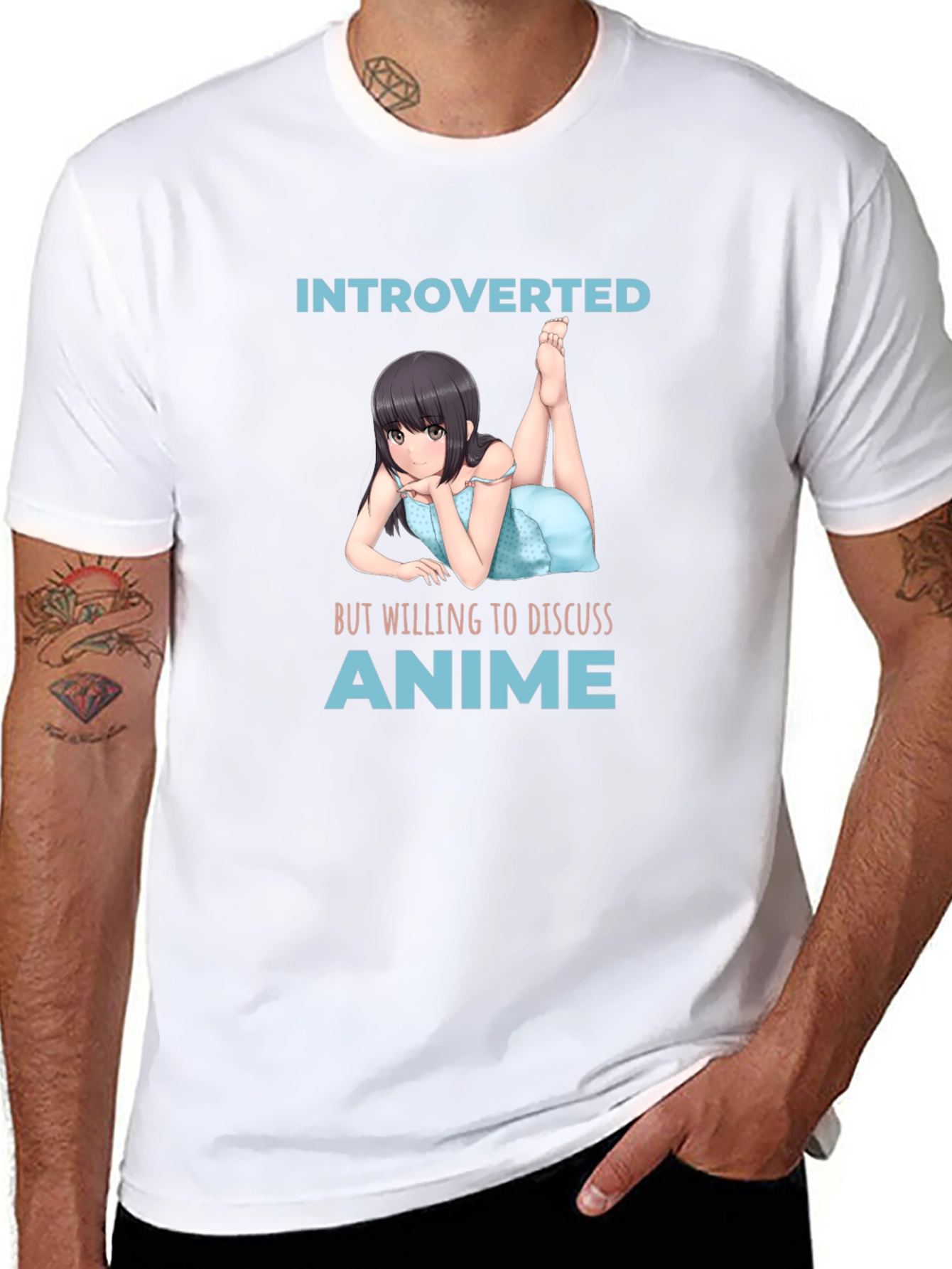 Introverted Anime Lover T-Shirt - Black