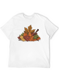 Autumn Leaves Graphic Tee - Black