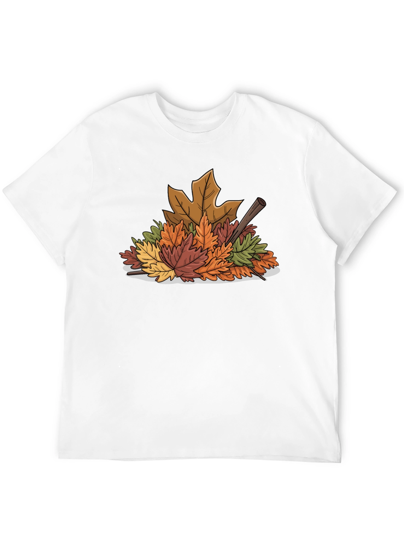 Autumn Leaves Graphic Tee - Black
