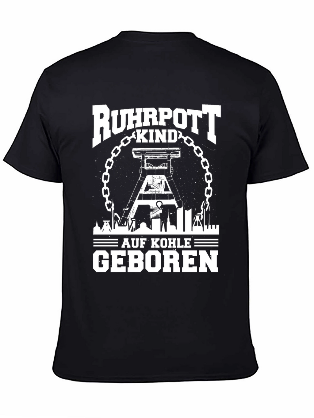 Ruhrpott Kind Coal Miner T-Shirt - Black Graphic Tee