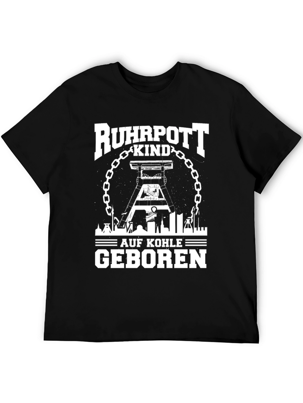 Ruhrpott Kind Coal Miner T-Shirt - Black Graphic Tee