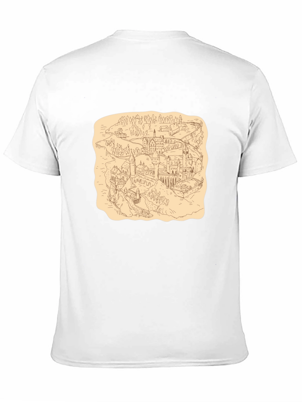 Wizarding World Map Tee - Black Cotton Shirt