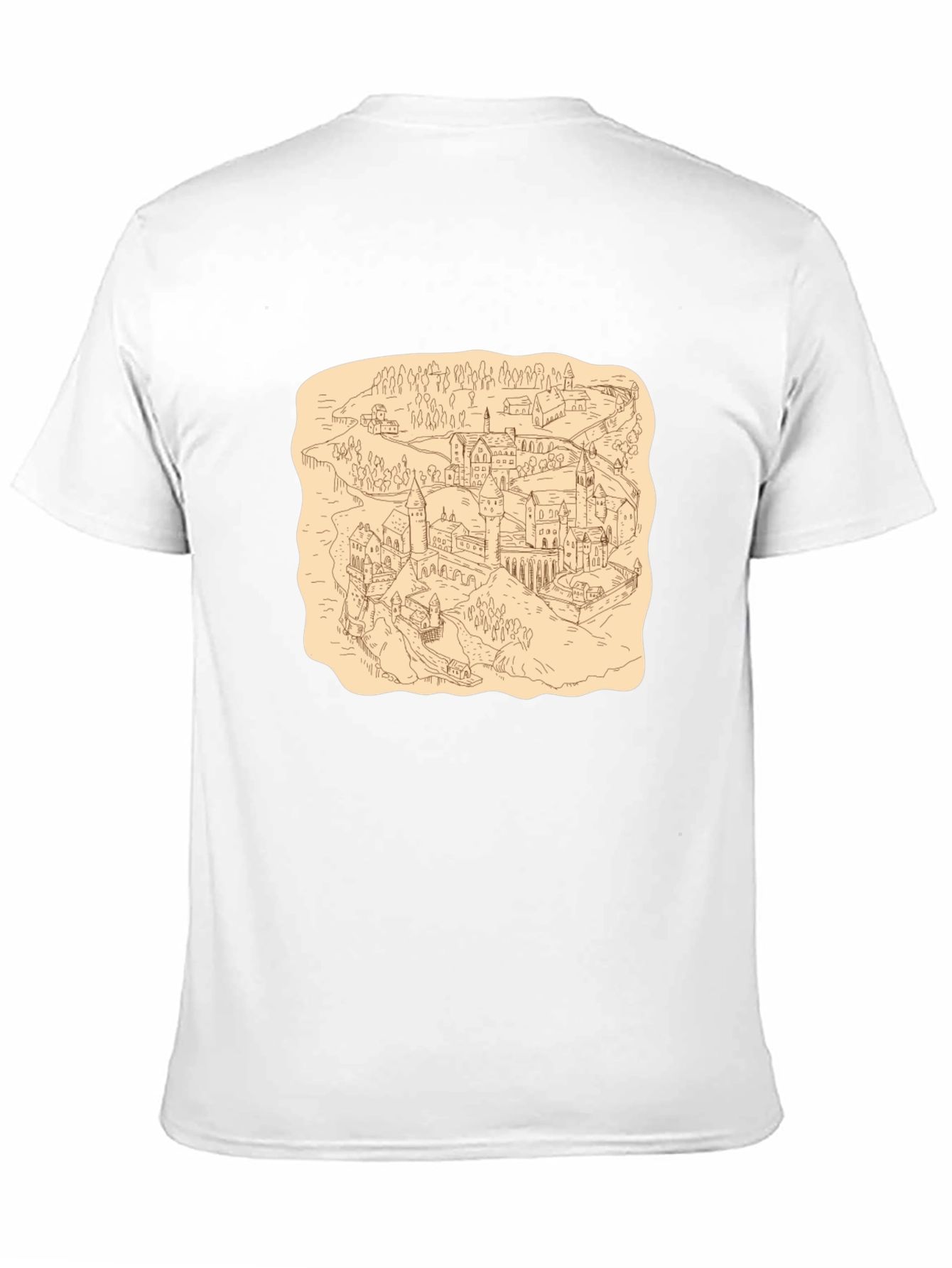 Wizarding World Map Tee - Black Cotton Shirt