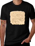 Wizarding World Map Tee - Black Cotton Shirt