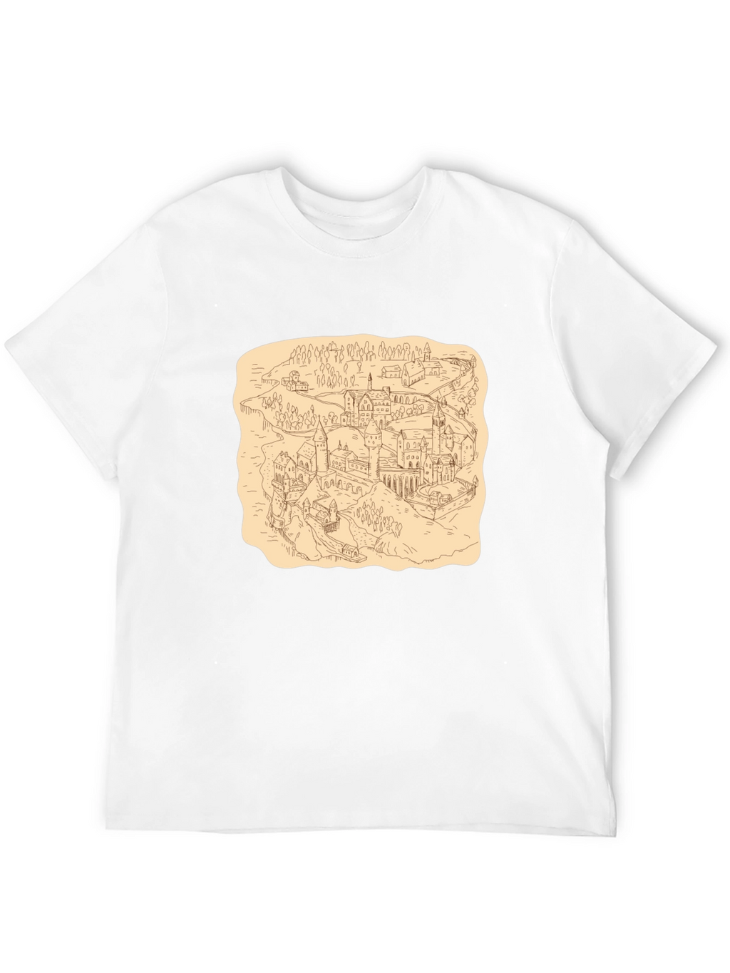Wizarding World Map Tee - Black Cotton Shirt