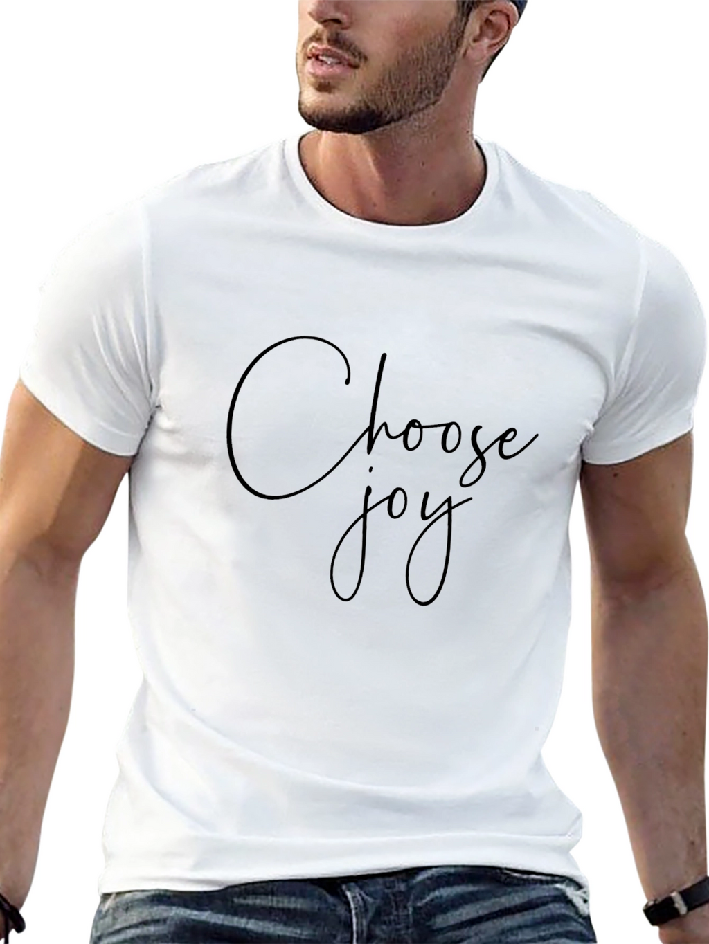 Choose Joy Black T-Shirt - Motivational Tee