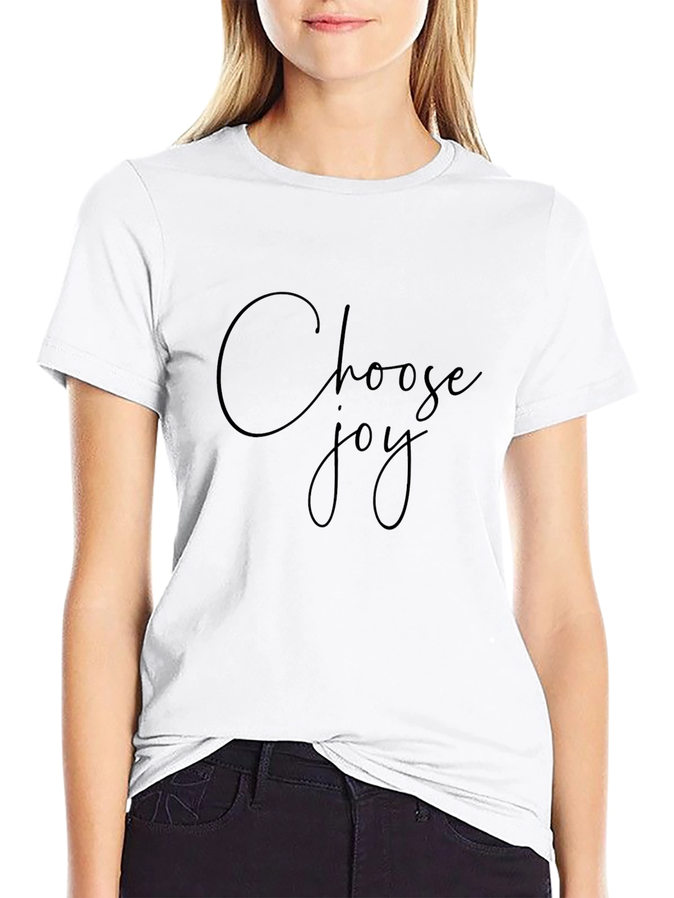 Choose Joy Black T-Shirt - Motivational Tee