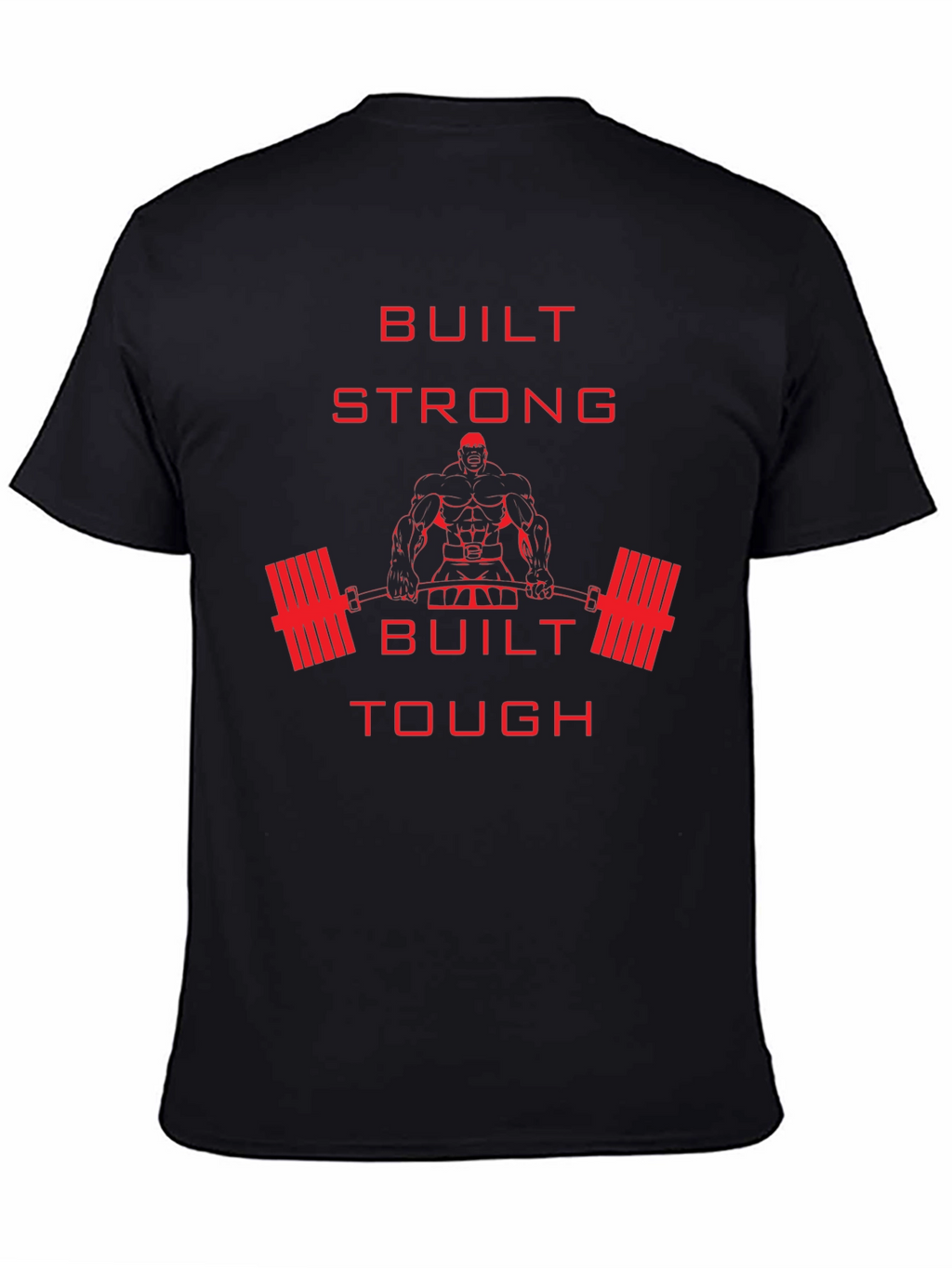 Built Strong Graphic Tee - Fitness Apparel
