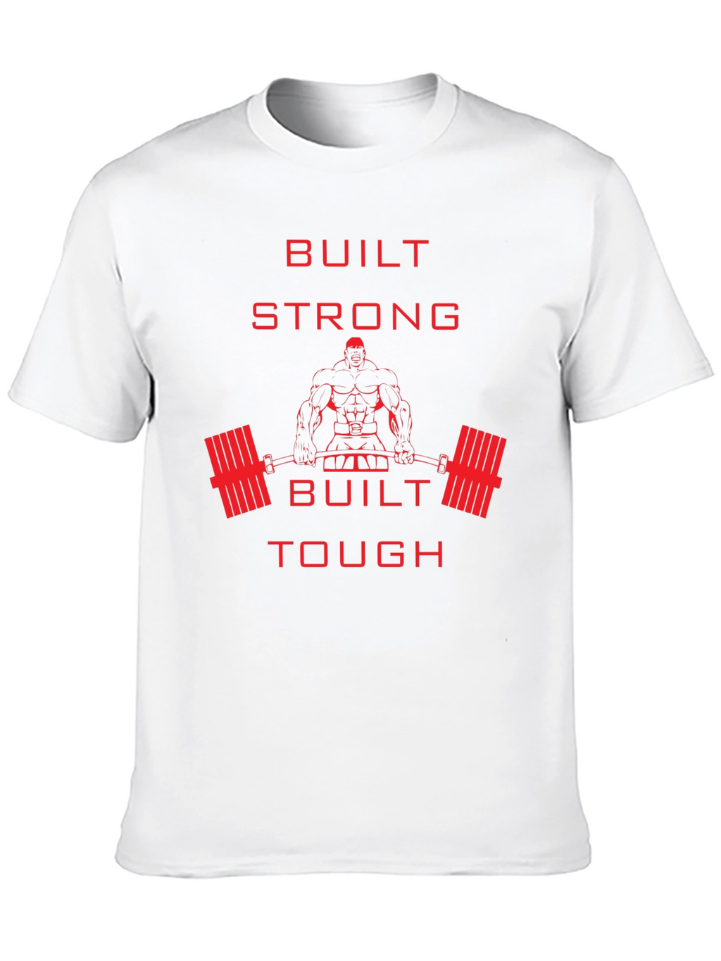 Built Strong Graphic Tee - Fitness Apparel