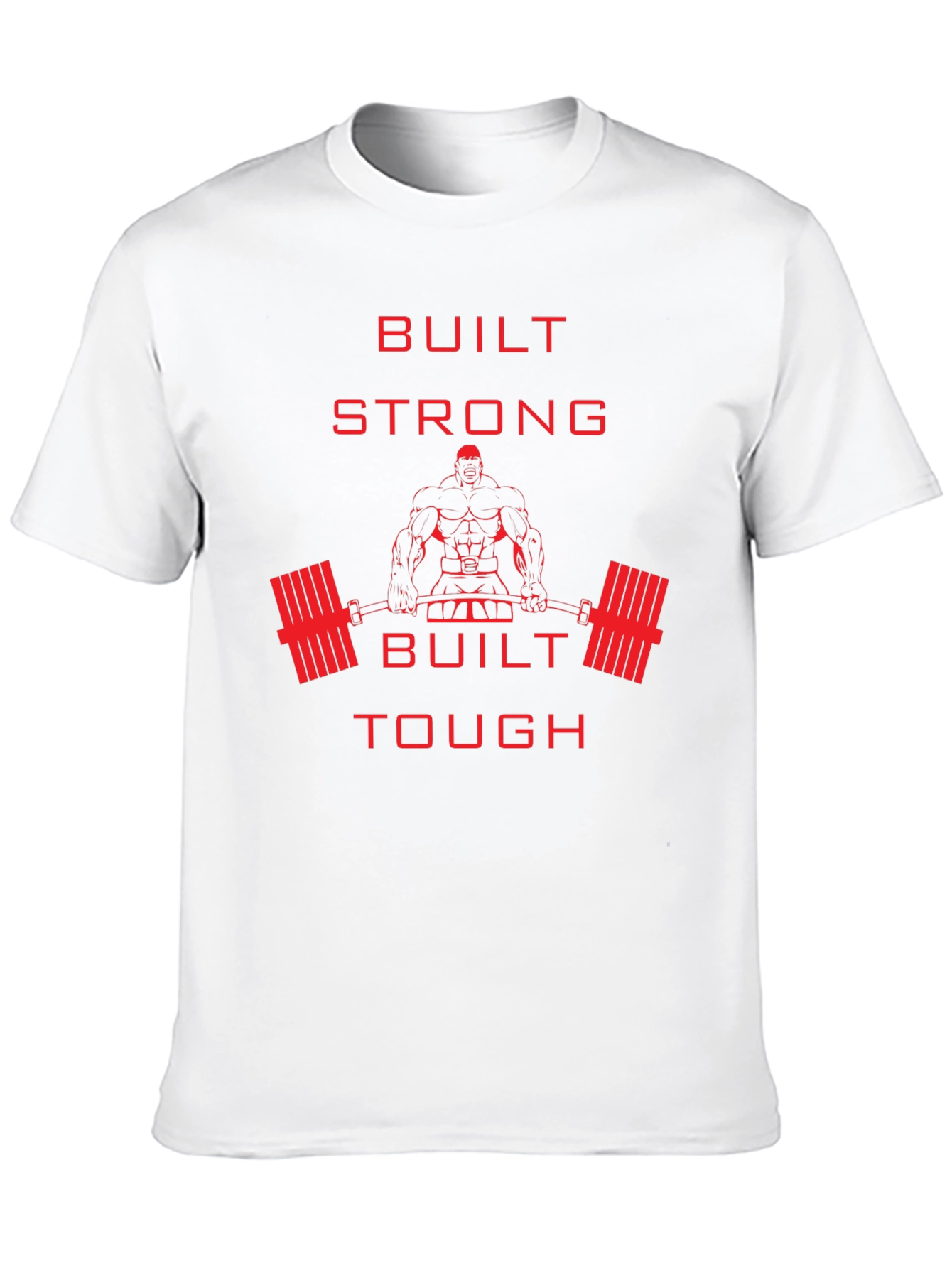 Built Strong Graphic Tee - Fitness Apparel