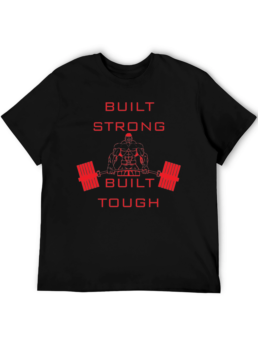 Built Strong Graphic Tee - Fitness Apparel