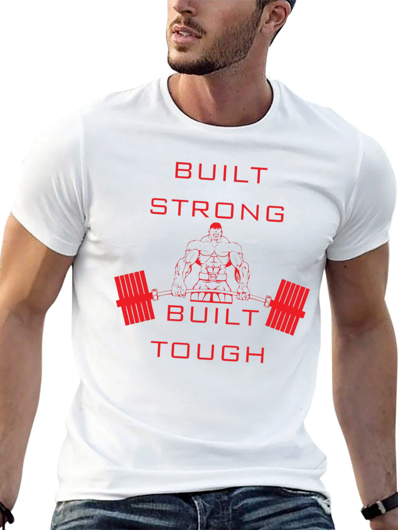 Built Strong Graphic Tee - Fitness Apparel