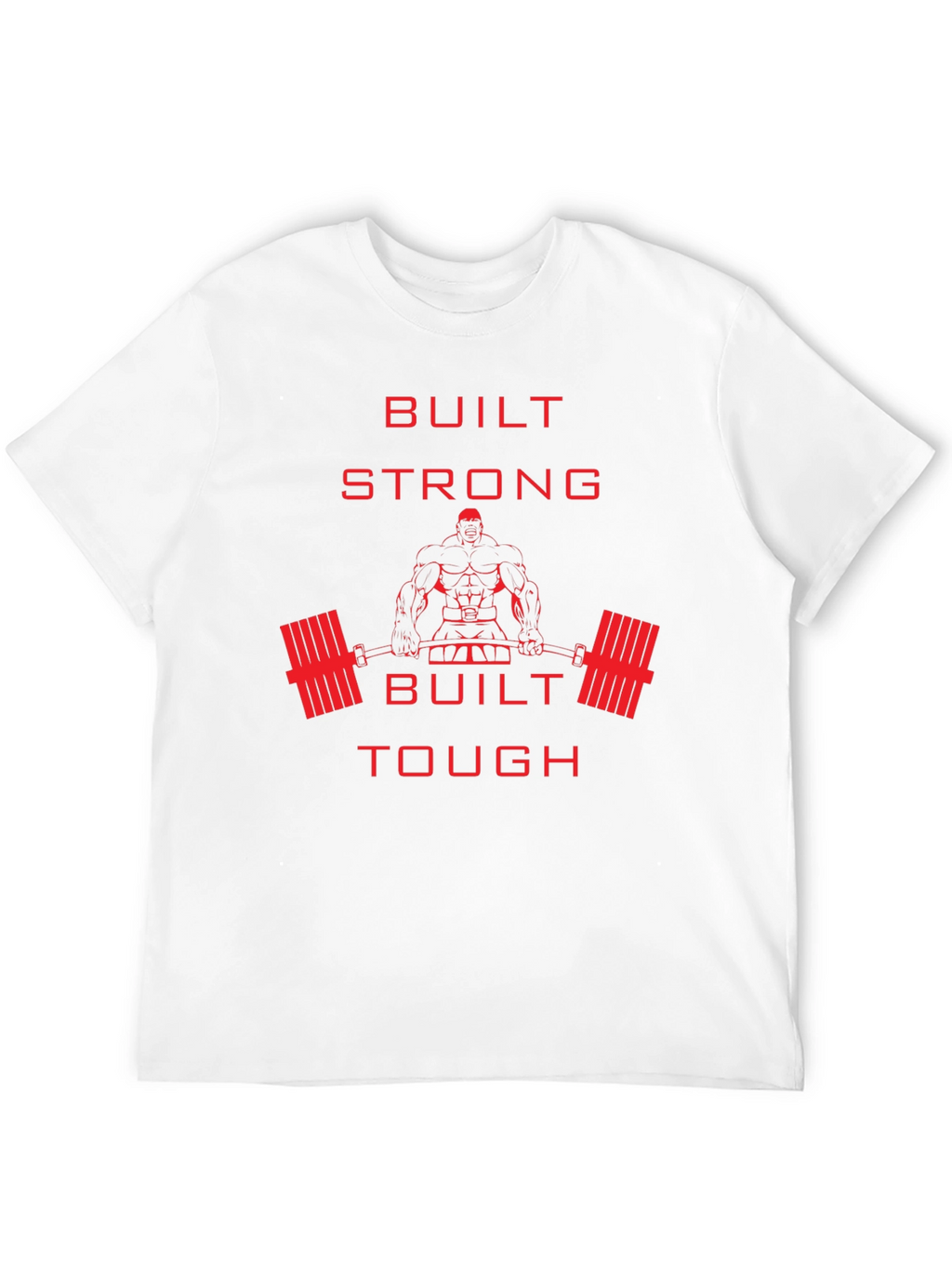 Built Strong Graphic Tee - Fitness Apparel