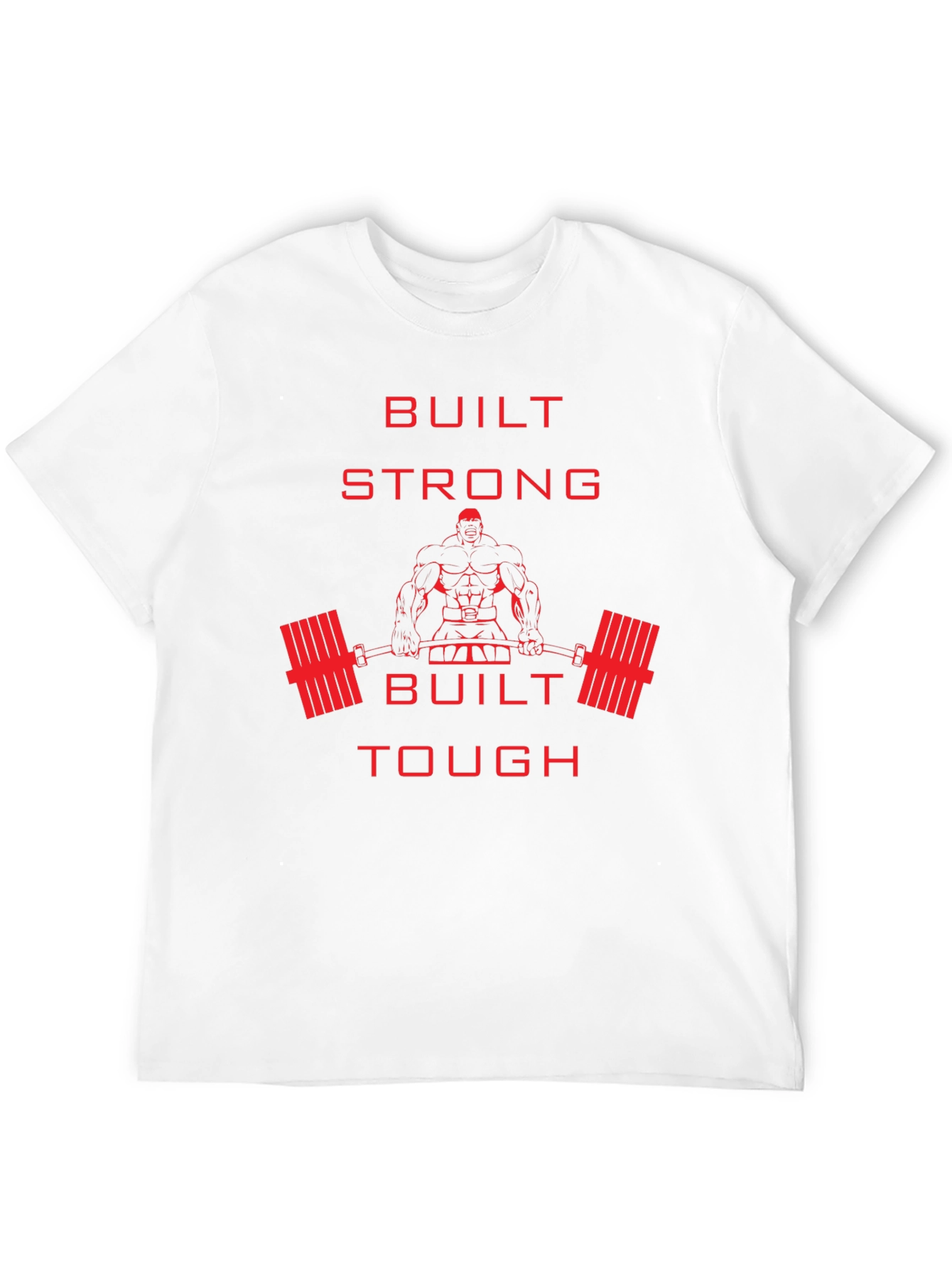 Built Strong Graphic Tee - Fitness Apparel