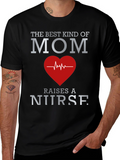 Best Mom Nurse Graphic T-Shirt