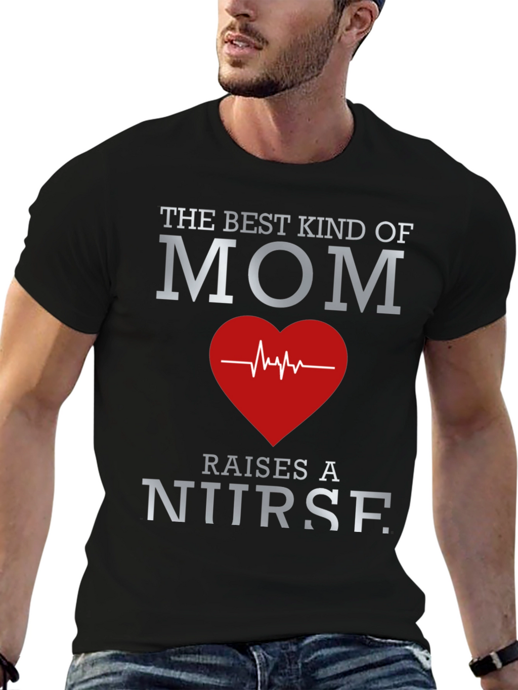 Best Mom Nurse Graphic T-Shirt