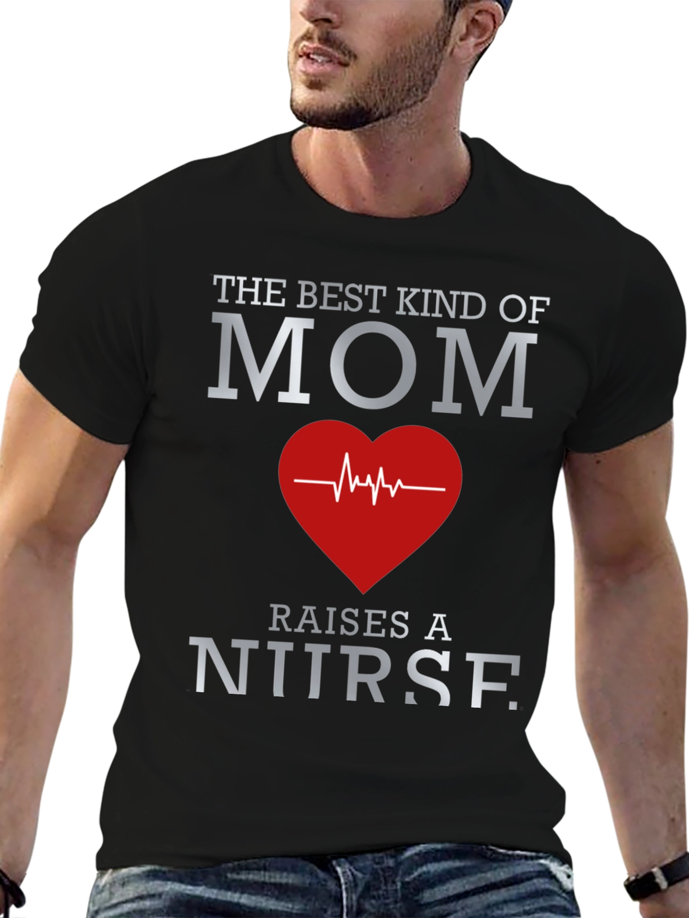 Best Mom Nurse Graphic T-Shirt