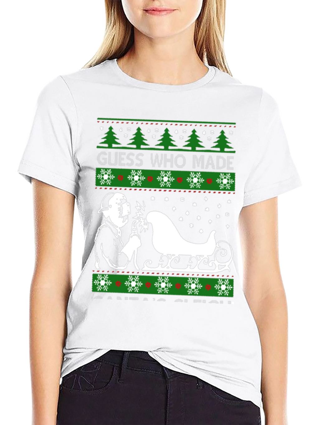 Welder Made Santas Sleigh Christmas T-Shirt