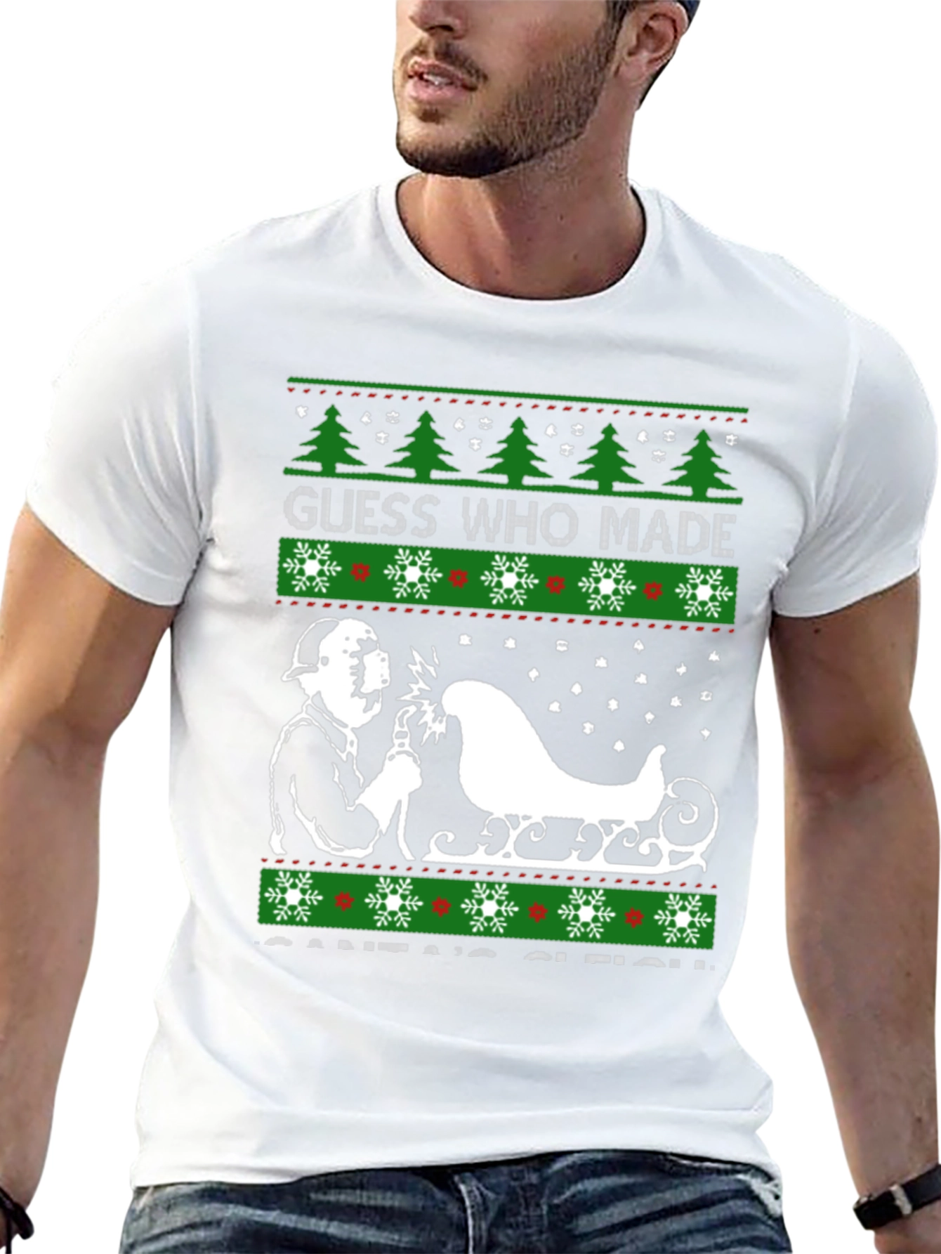 Welder Made Santas Sleigh Christmas T-Shirt