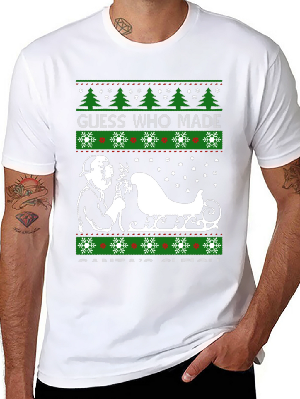 Welder Made Santas Sleigh Christmas T-Shirt
