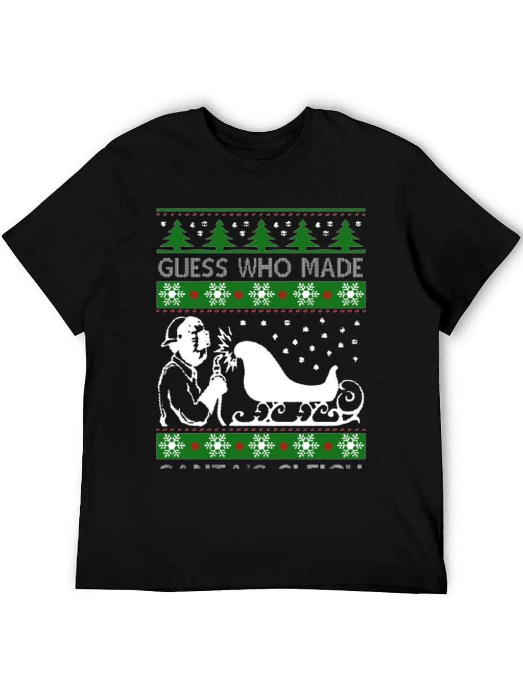 Welder Made Santas Sleigh Christmas T-Shirt