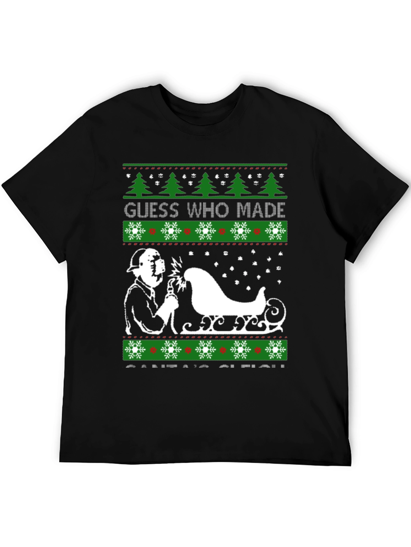 Welder Made Santas Sleigh Christmas T-Shirt