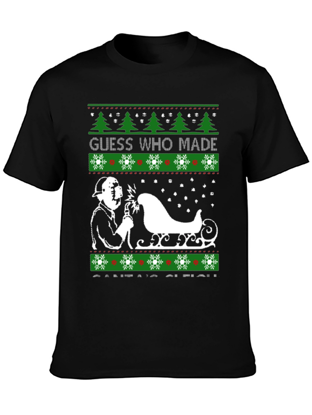 Welder Made Santas Sleigh Christmas T-Shirt