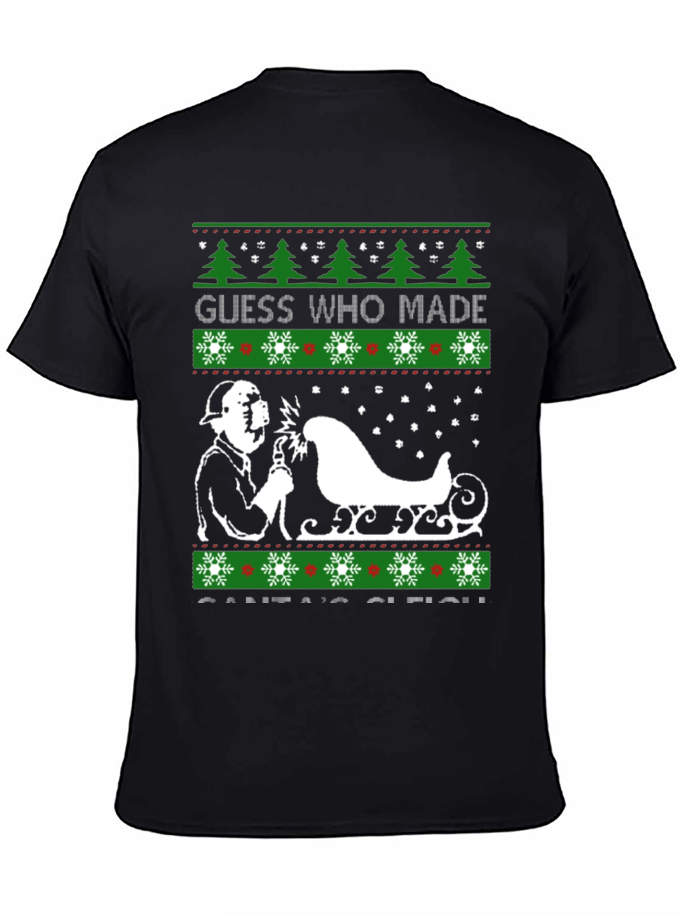 Welder Made Santas Sleigh Christmas T-Shirt